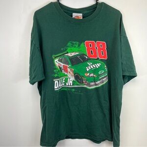 Dale Earnhardt Jr  Tshirt Green Winners Circle Mountain Dew Amp NASCAR 2008 XL